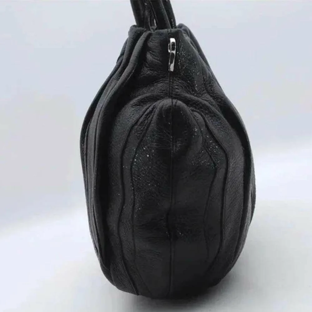 Prada Cervo Lux Stripes Leather 2Way Hand Shoulder Bag